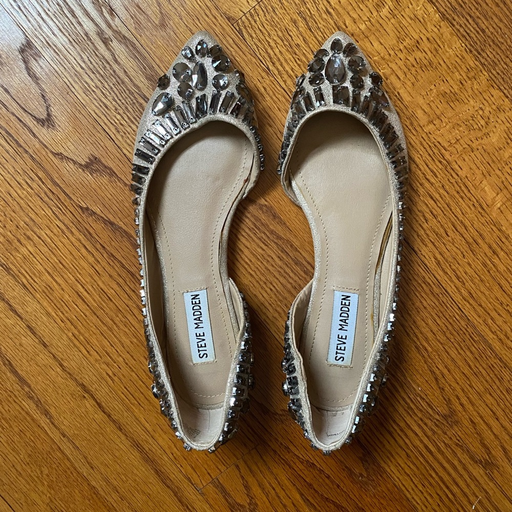 Steve Madden Rhinestone Flats